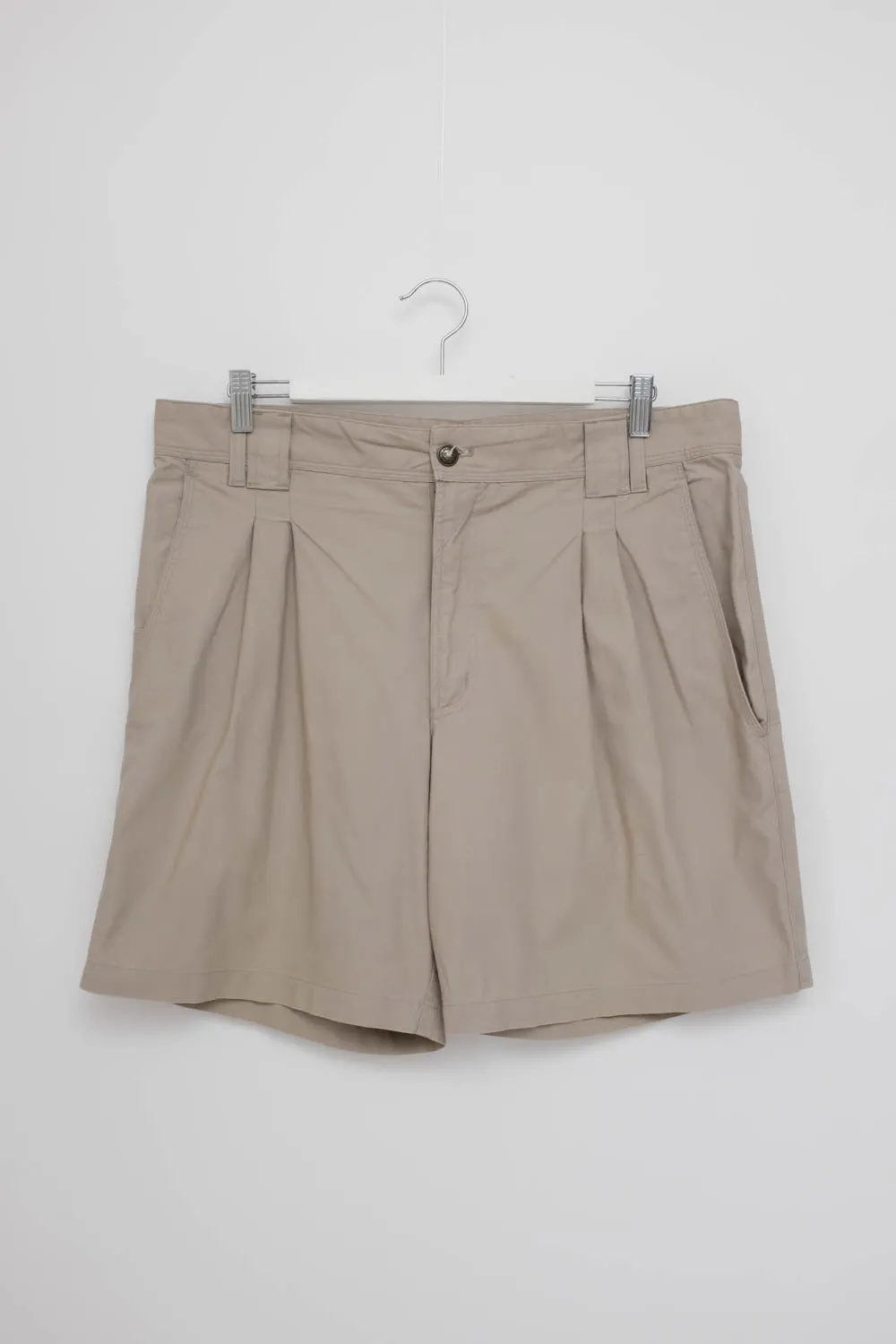 0035_PLEATED COTTON VINTAGE SHORTS