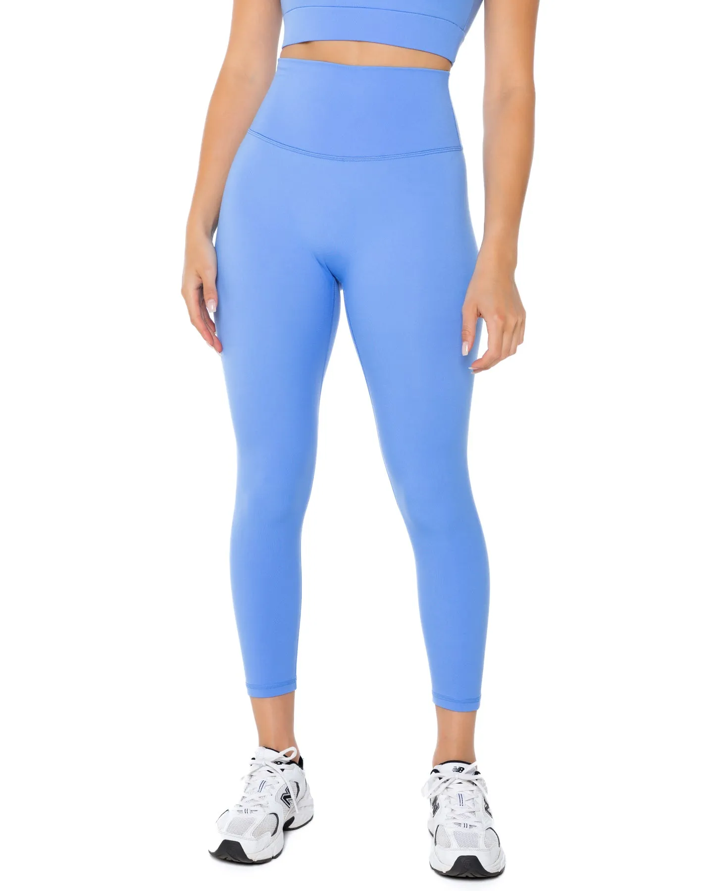 7/8 Aura Scrunch Leggings - Powder Blue