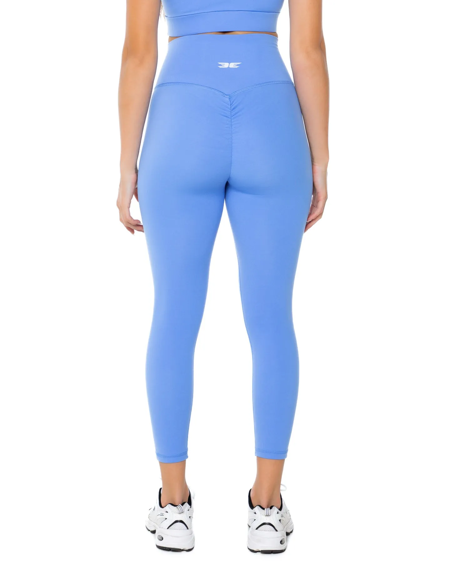 7/8 Aura Scrunch Leggings - Powder Blue