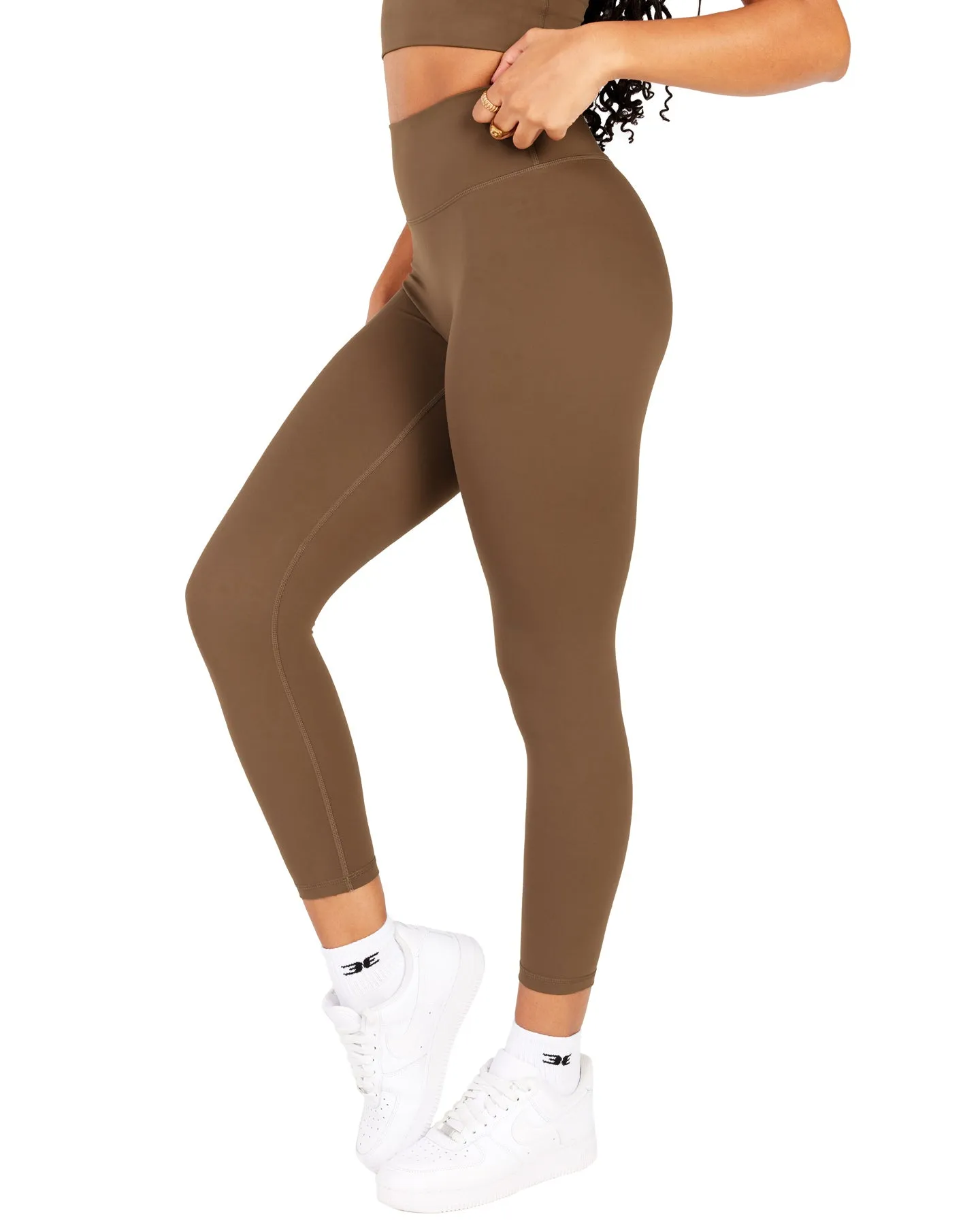 7/8 Aura SF Leggings - Cafe Latte