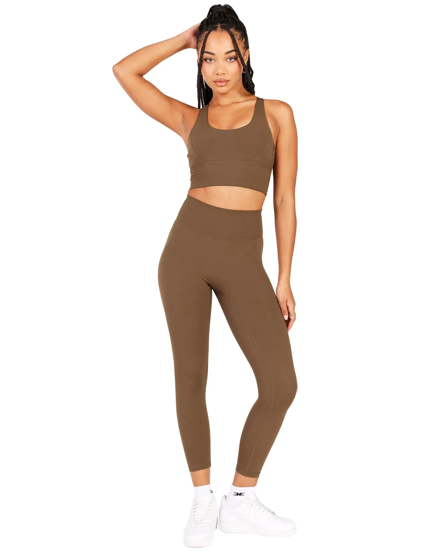 7/8 Aura SF Leggings - Cafe Latte