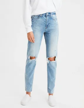 AE Ripped Mom Jeans Cool Classic