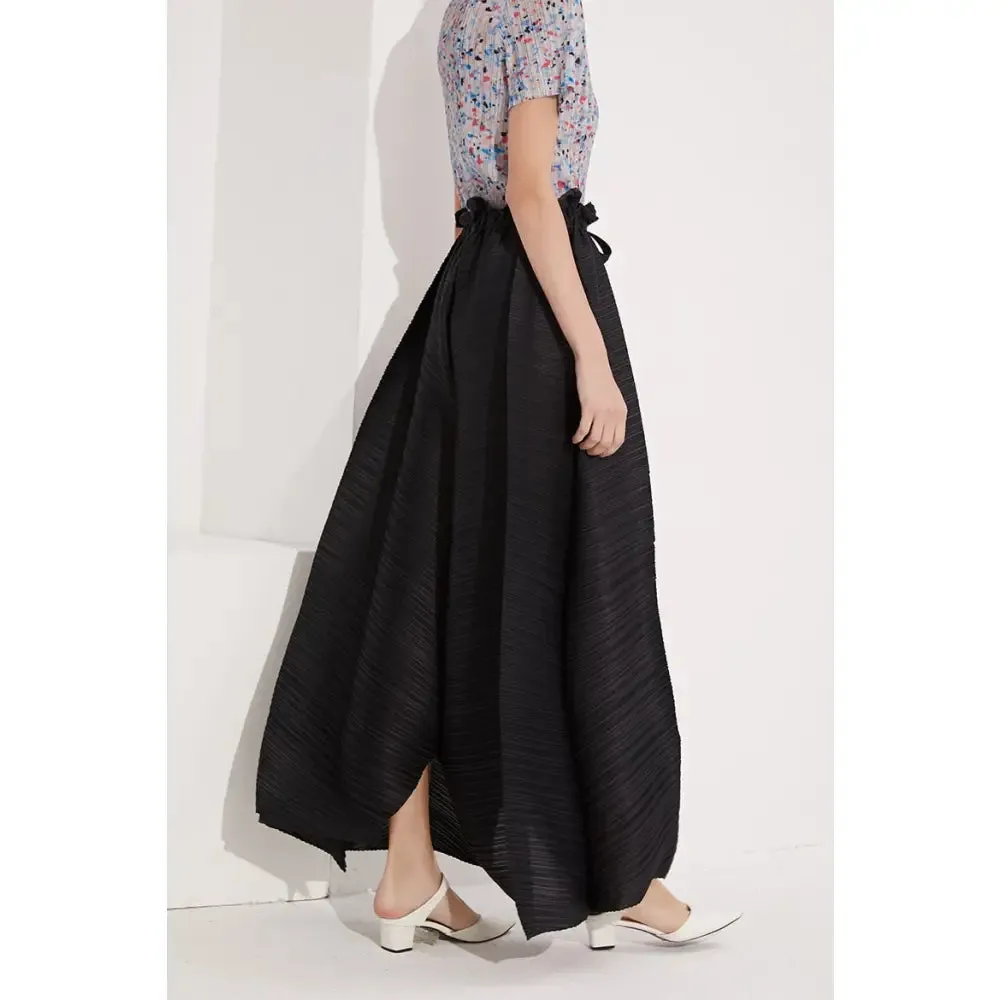 Aesthetic Pleated Broad Leg Harem Pants