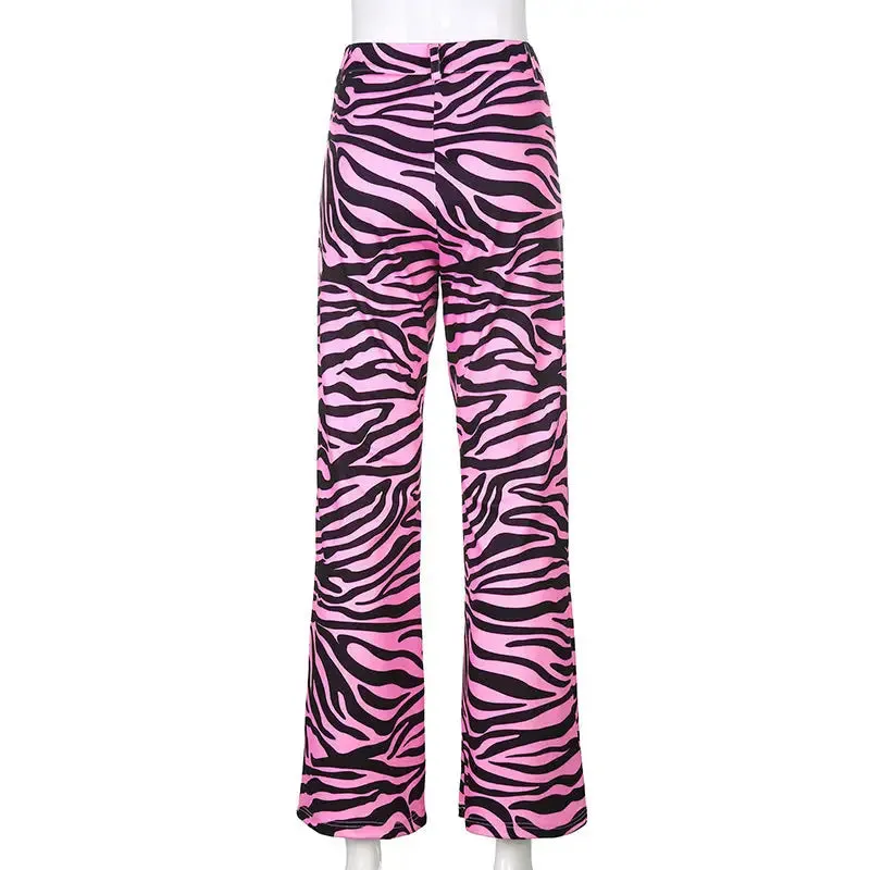 Aesthetics Pink Zebra Long Pants