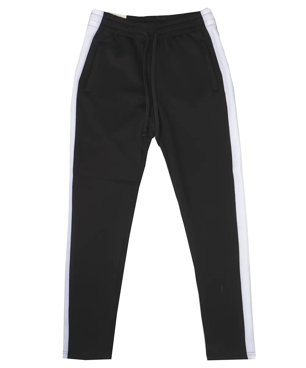 AMERICAN BAZI TRACK PANTS BLK/WHT - RJJ-7000