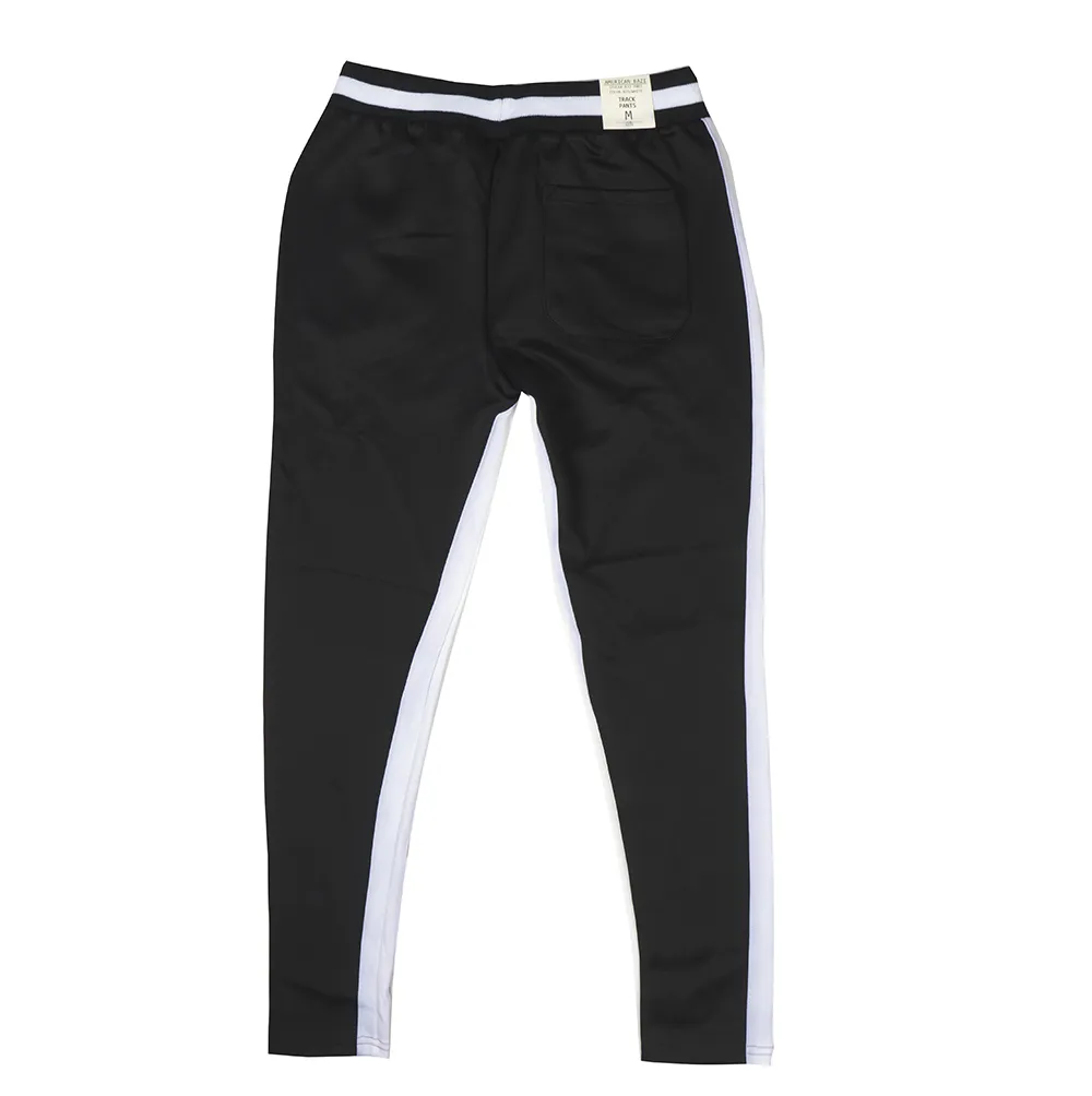 AMERICAN BAZI TRACK PANTS RED/WHT - RJJ-7003