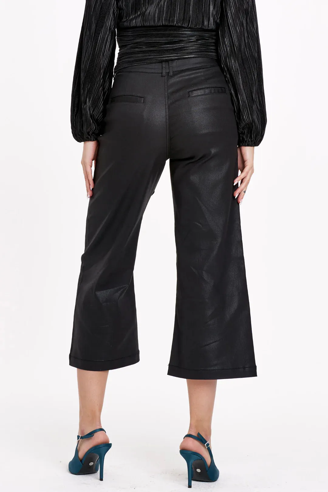 Audrey Cropped Wide Leg Pant