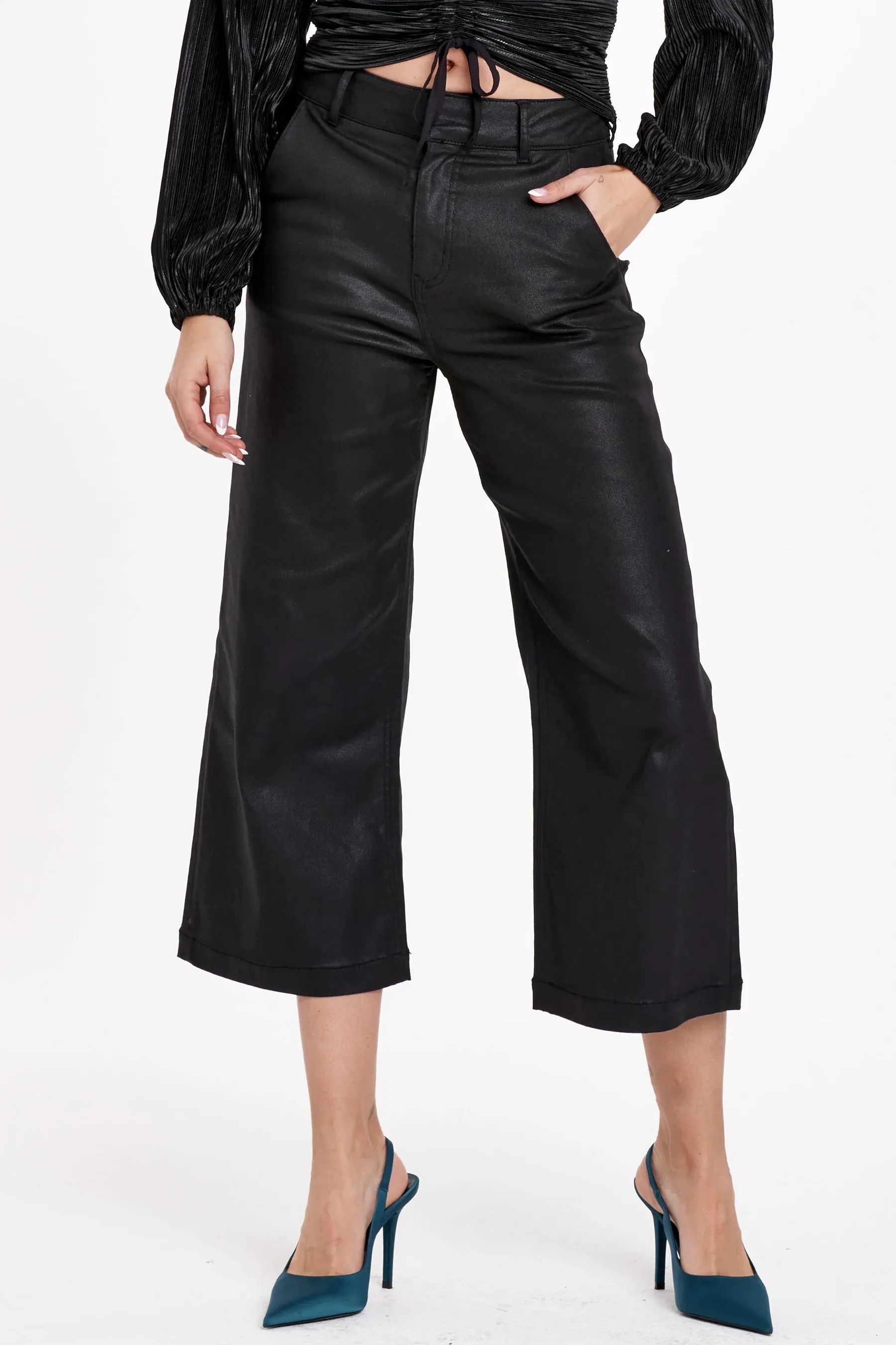 Audrey Cropped Wide Leg Pant