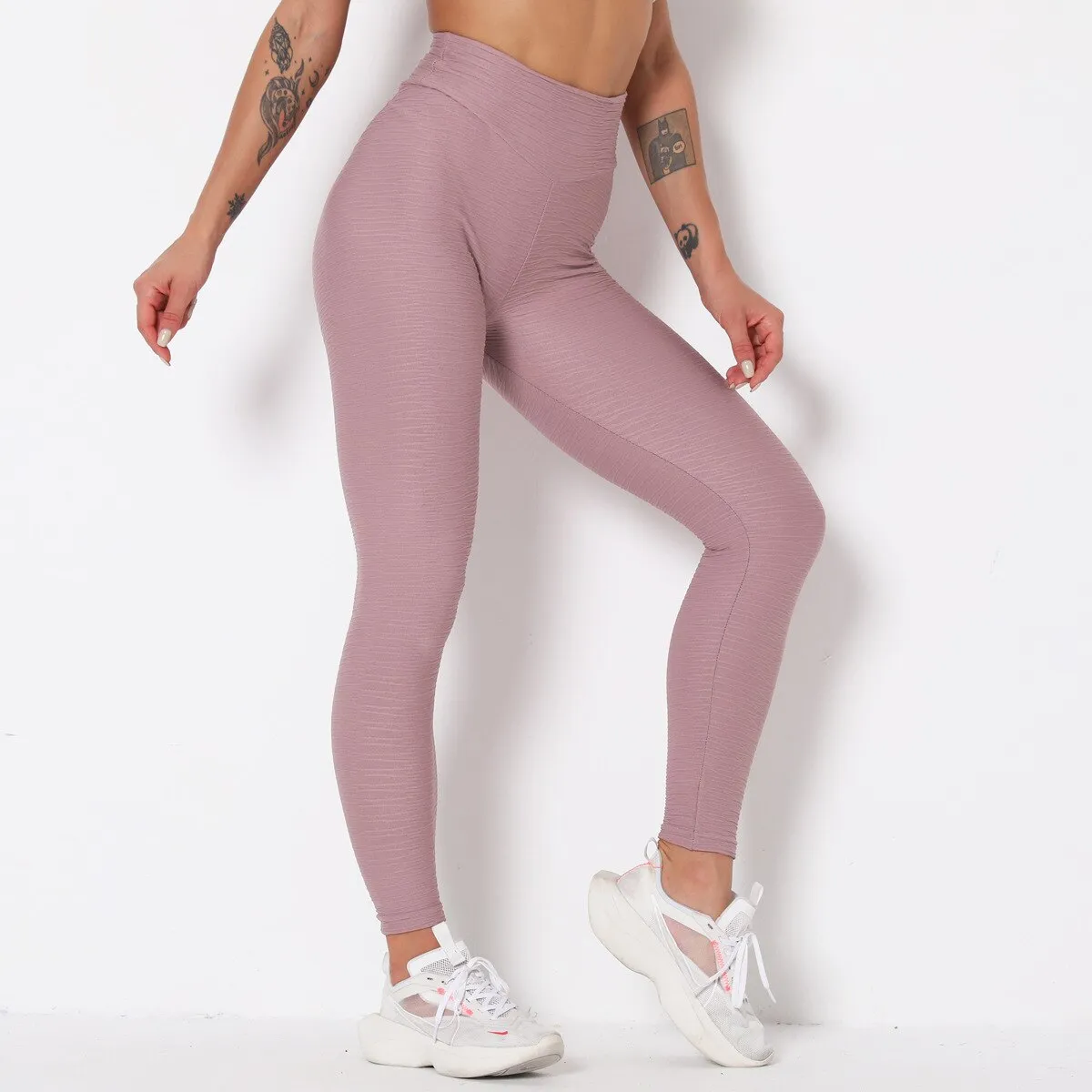 Autumn Solid Yoga Leggings High Elastics Pants For Women High Waist Hips Lifting Yoga Trousers Energy Fitness Sports Tracksuit