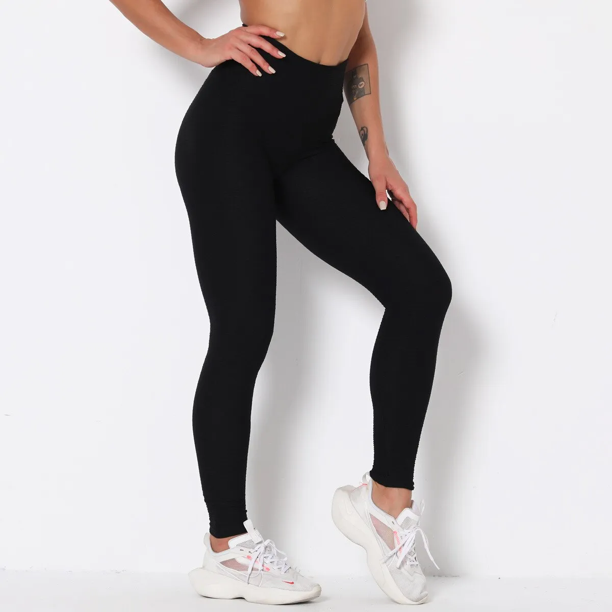 Autumn Solid Yoga Leggings High Elastics Pants For Women High Waist Hips Lifting Yoga Trousers Energy Fitness Sports Tracksuit