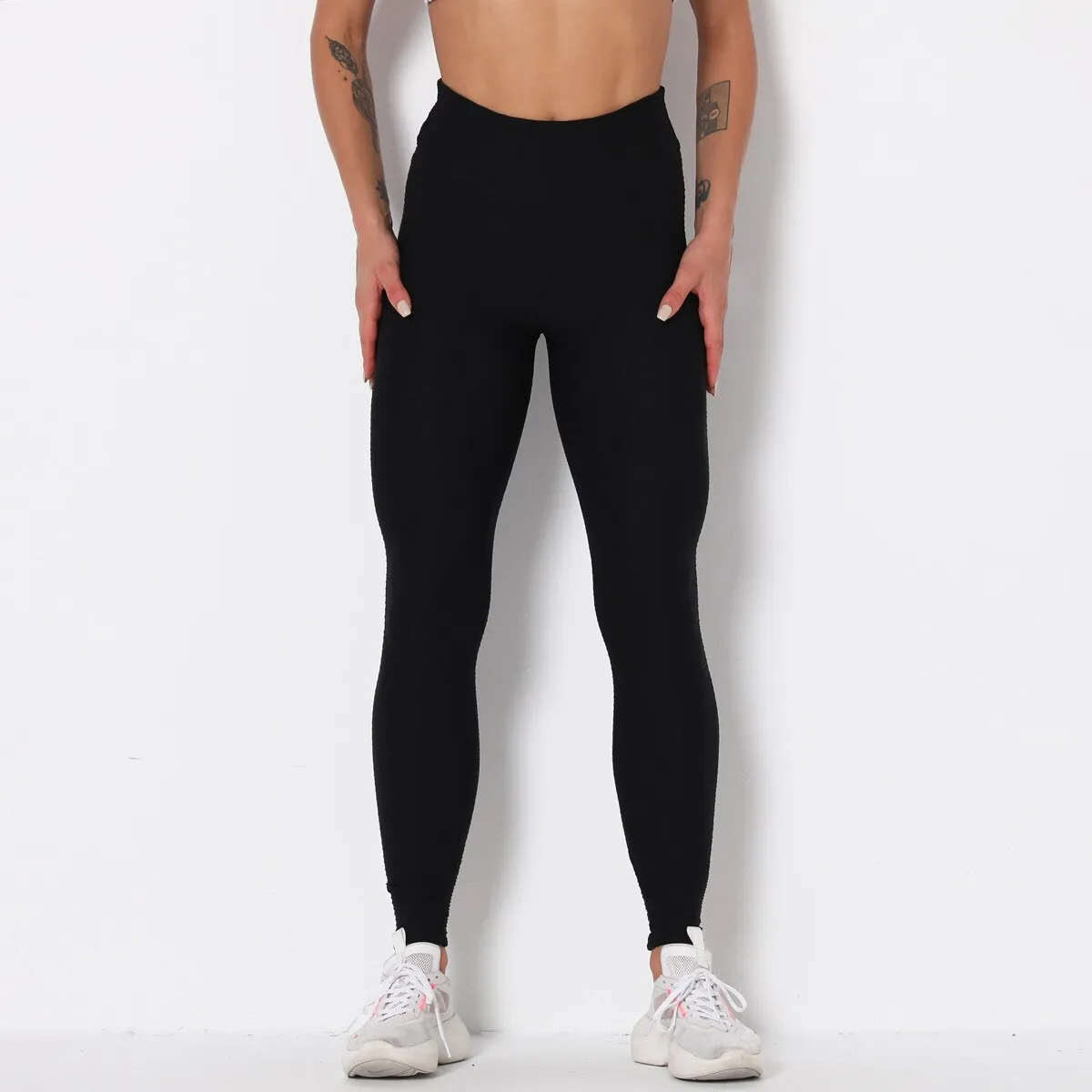 Autumn Solid Yoga Leggings High Elastics Pants For Women High Waist Hips Lifting Yoga Trousers Energy Fitness Sports Tracksuit