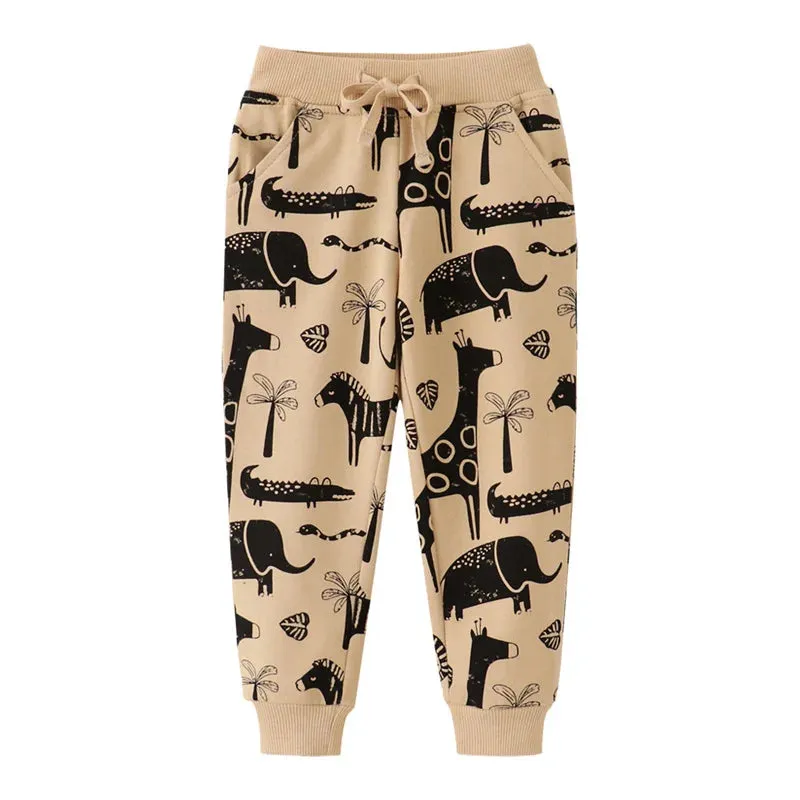 Baby Boy Animal 2-7T All-Season Drawstring Pants