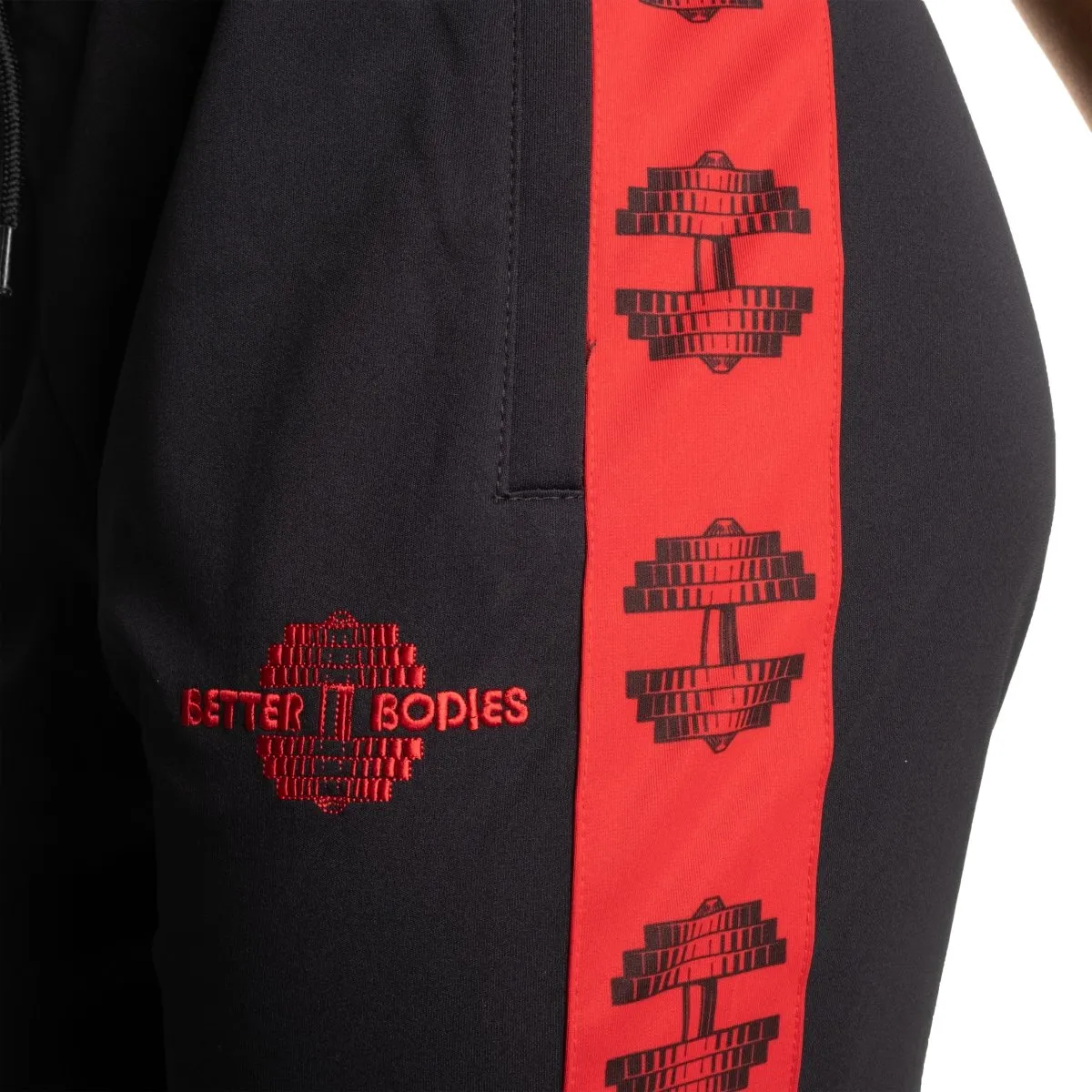 Better Bodies Chelsea Track Pants - Black/Red