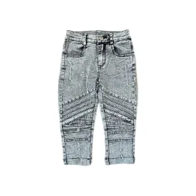 Biker Jeans- Gray Wash