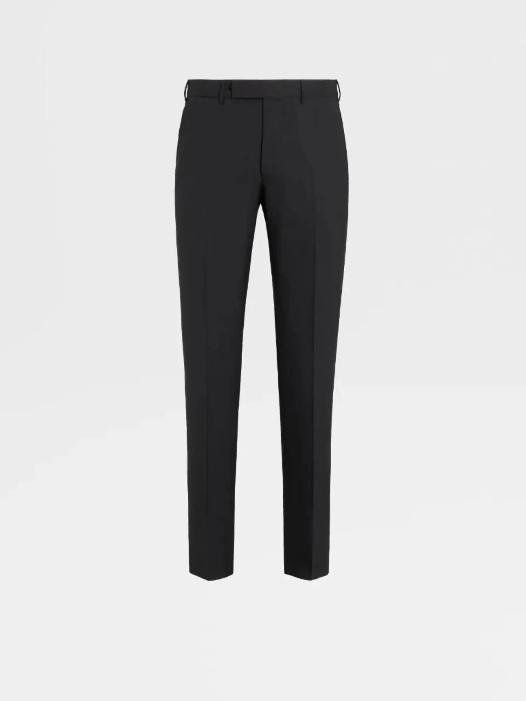 Black High Performance Wool Pants