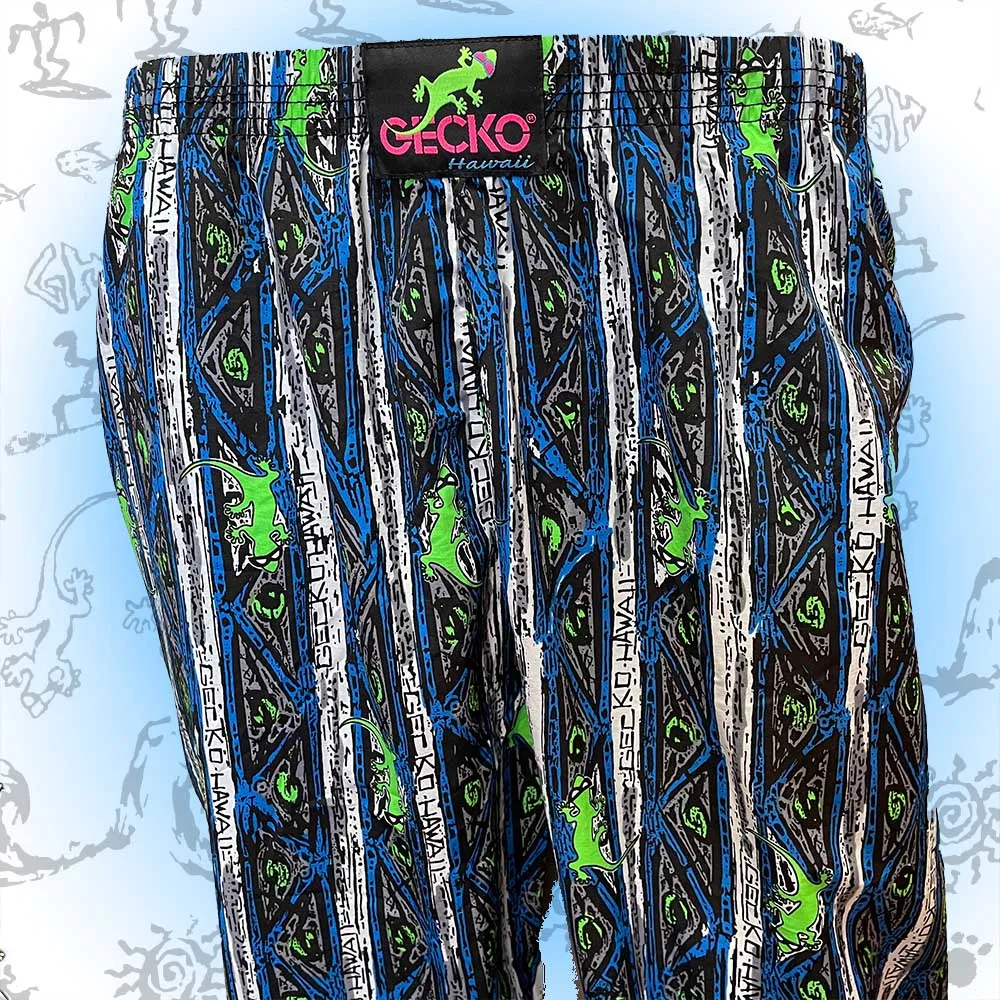 Blue Stripe Gecko Beach Pants