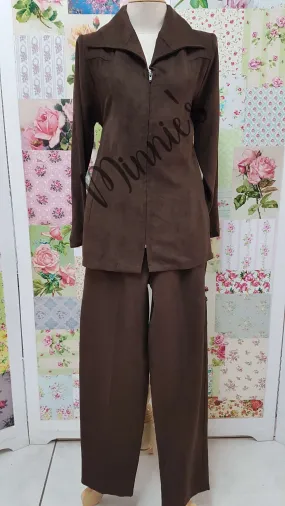 Brown 2-Piece Pants Set BS0157