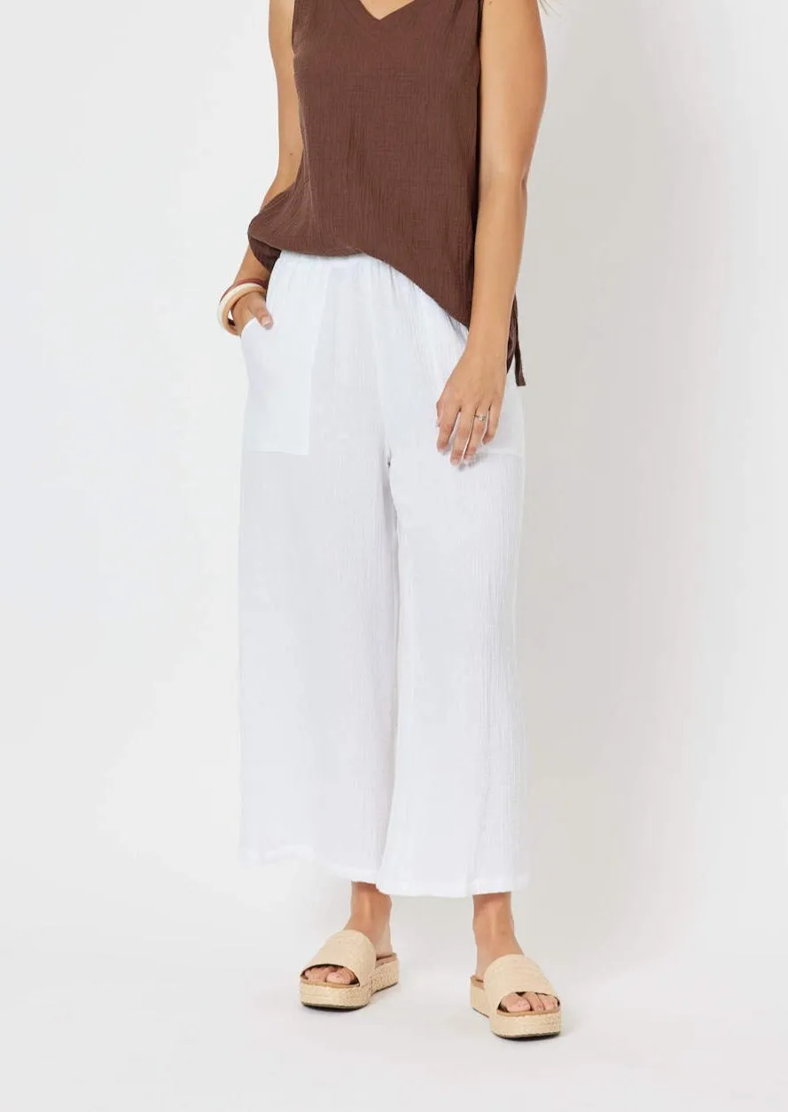 Byron Textured Pant - White