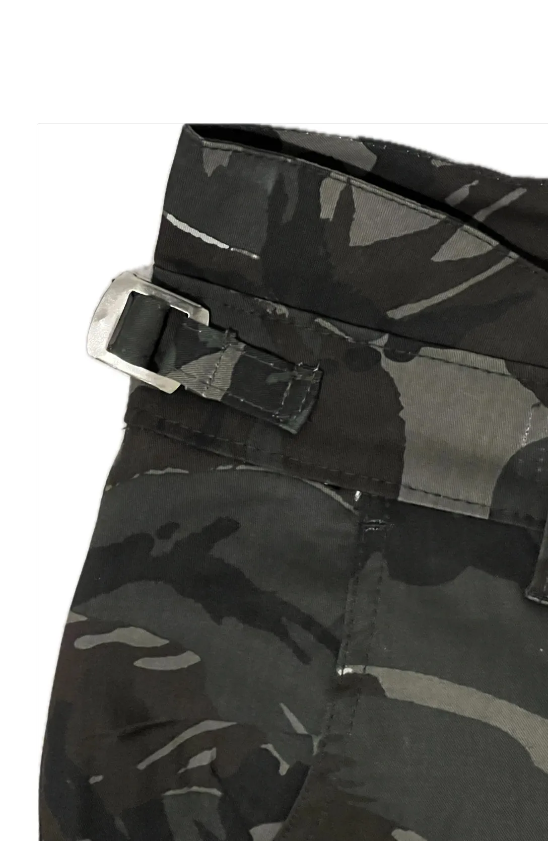 Camouflage Protective Pants Regular Height with Rear Ruching