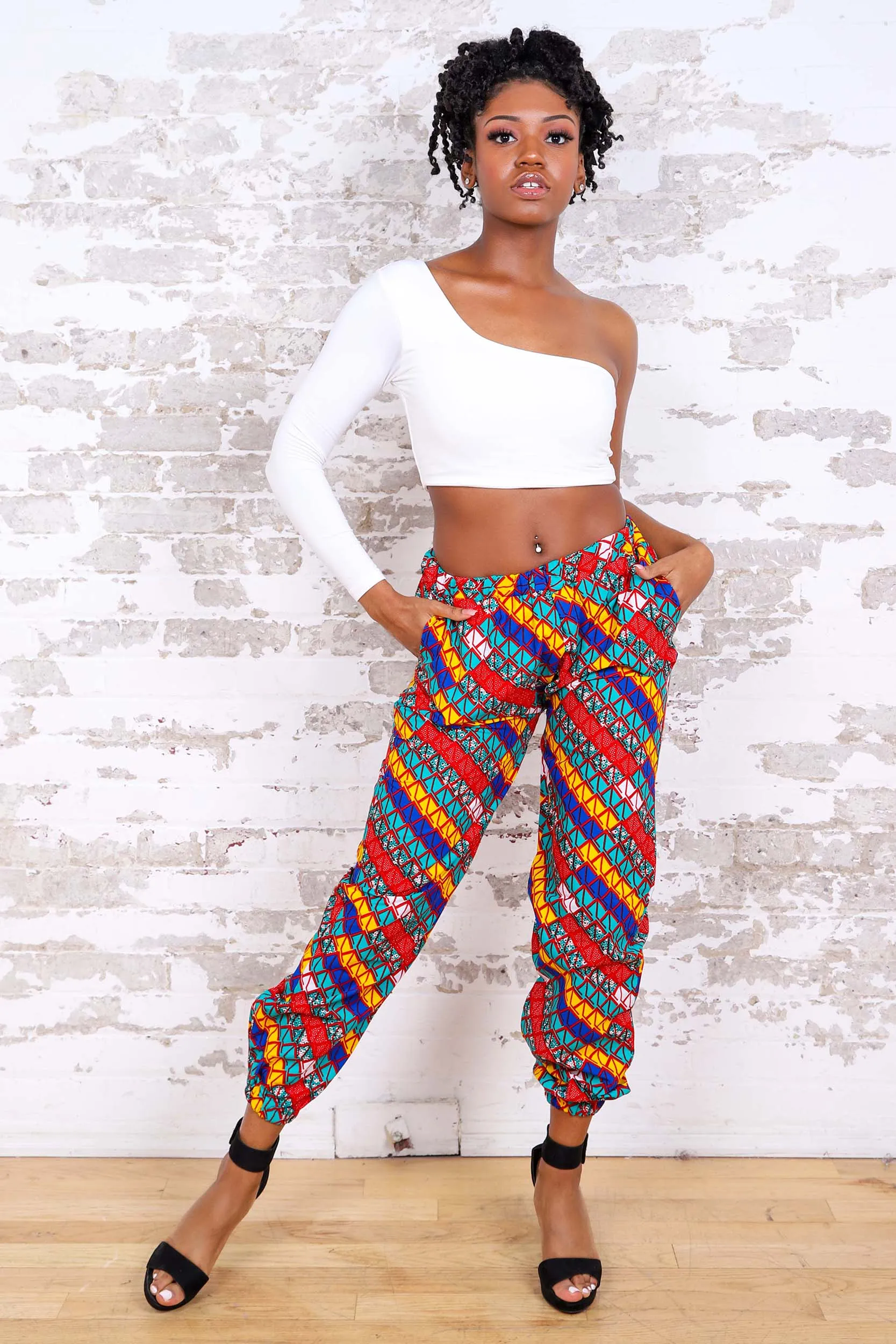 CANAH AFRICAN PRINT WOMEN'S CARGO PANT