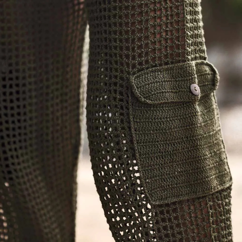 Cargo Crochet Pants