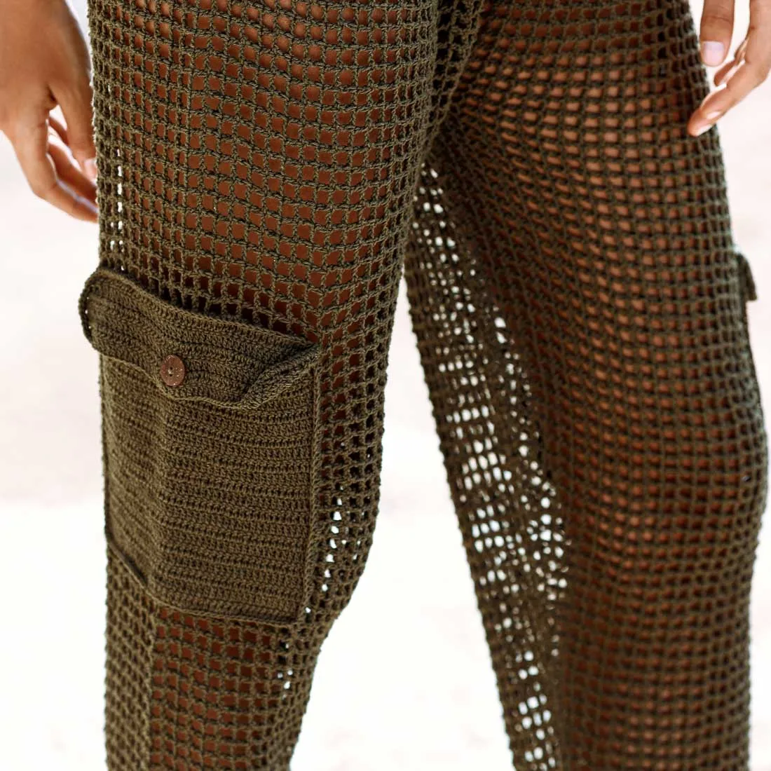 Cargo Crochet Pants