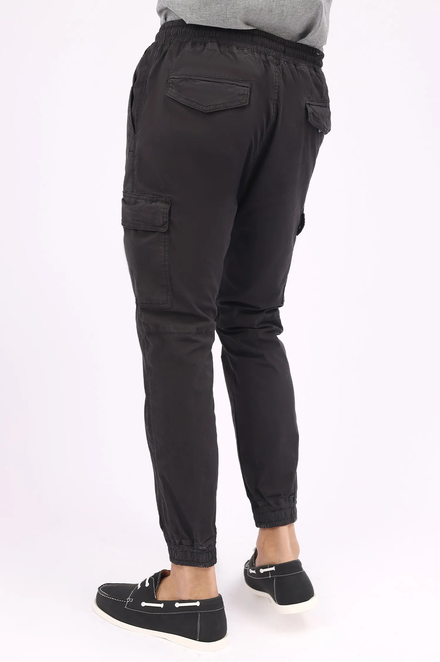 CARGO PANTS-BLACK