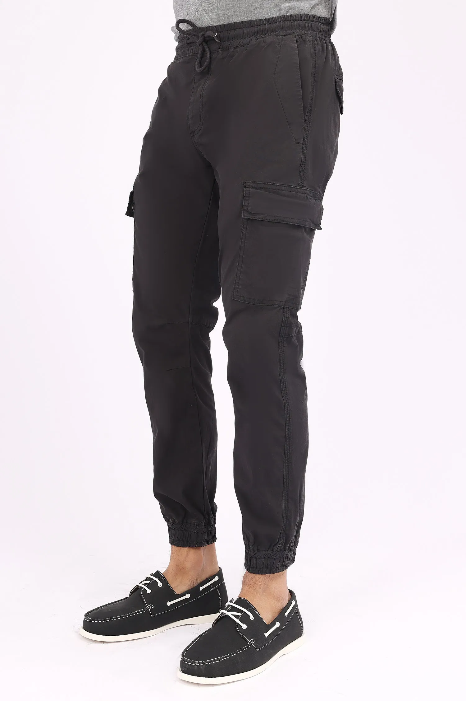 CARGO PANTS-BLACK