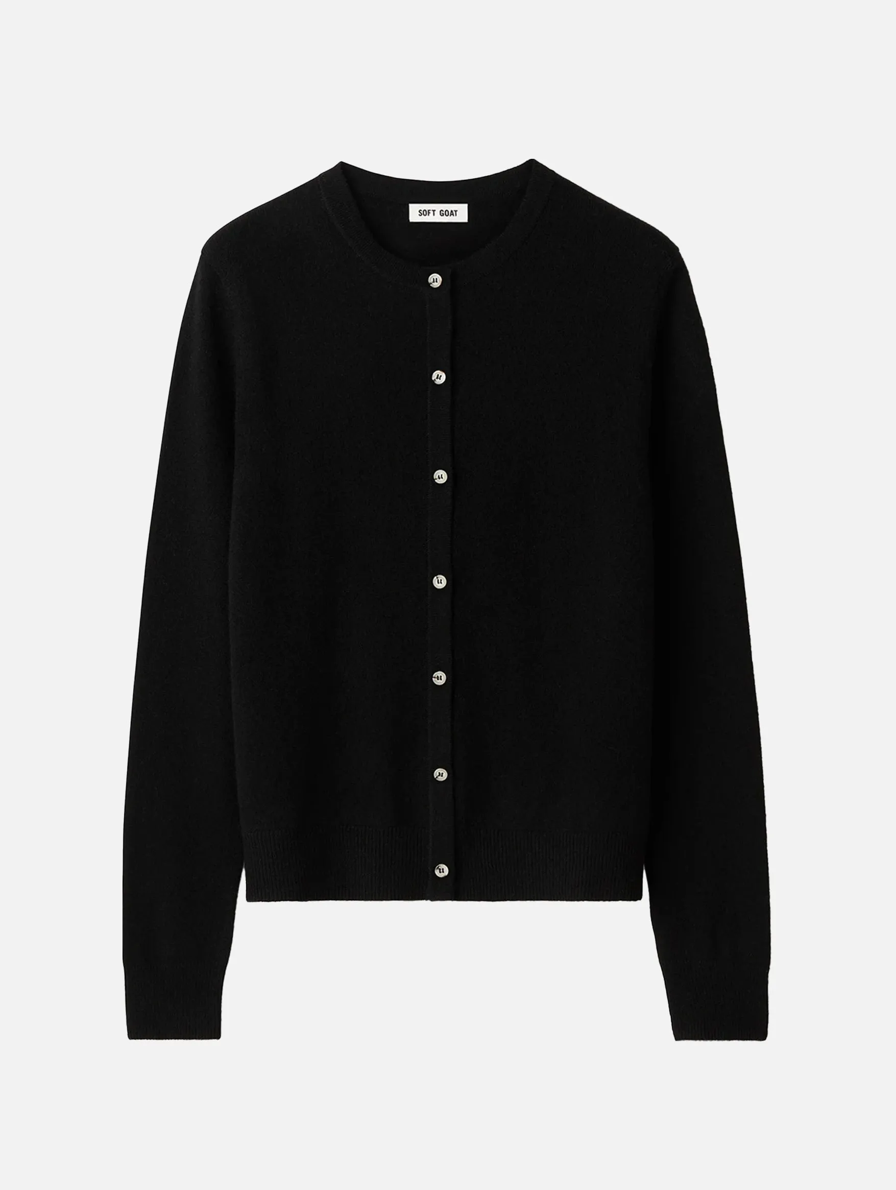 Classic Cashmere Cardigan in Black