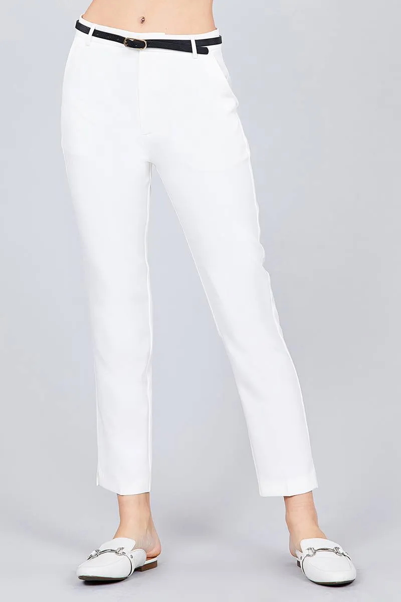 Classic Woven Pants W/belt