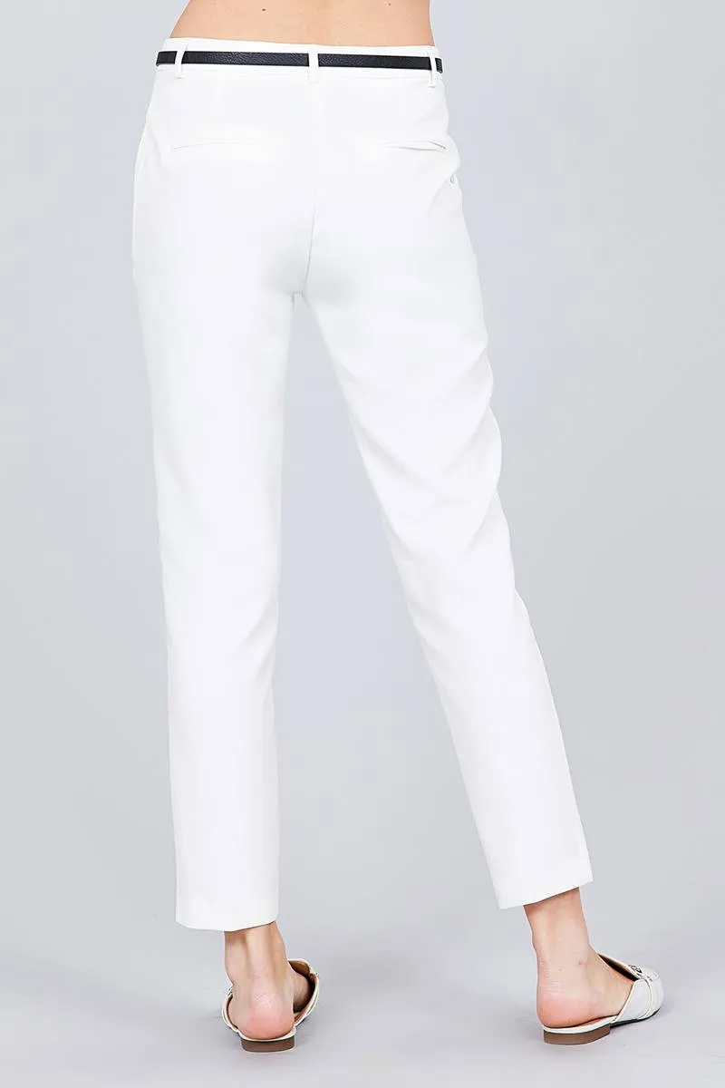 Classic Woven Pants W/belt