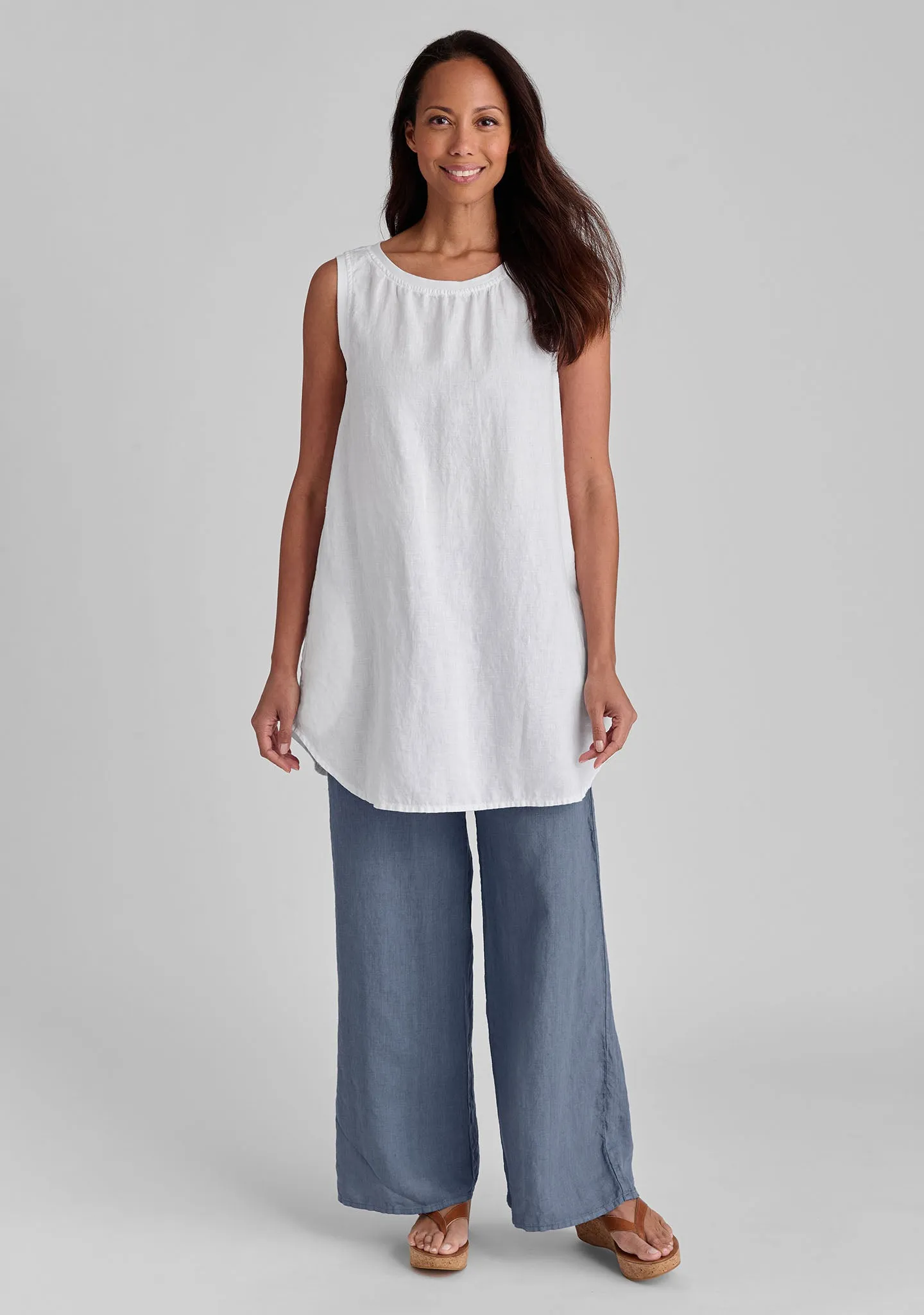 Coastal Tunic - Linen Tank Top