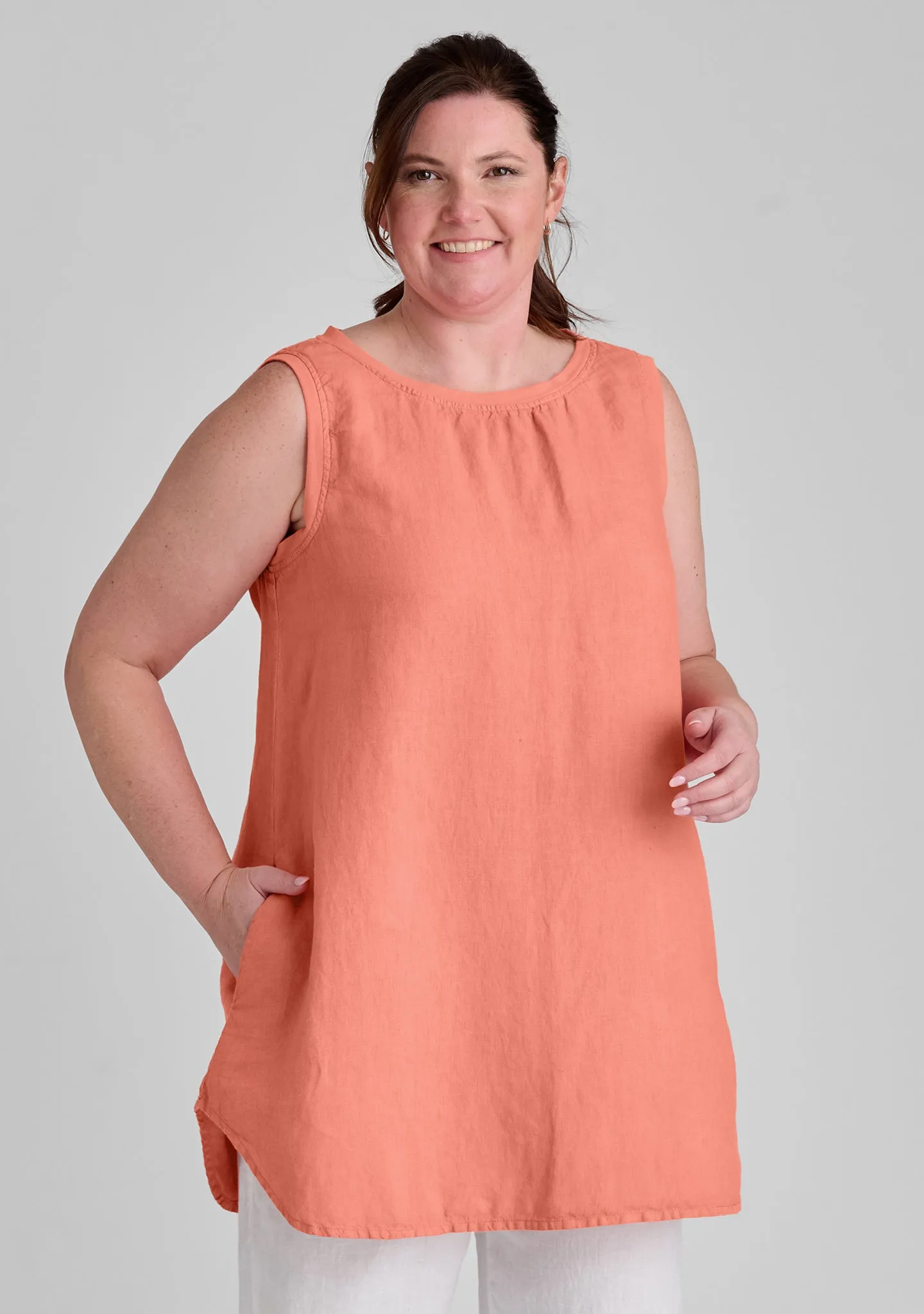 Coastal Tunic - Linen Tank Top