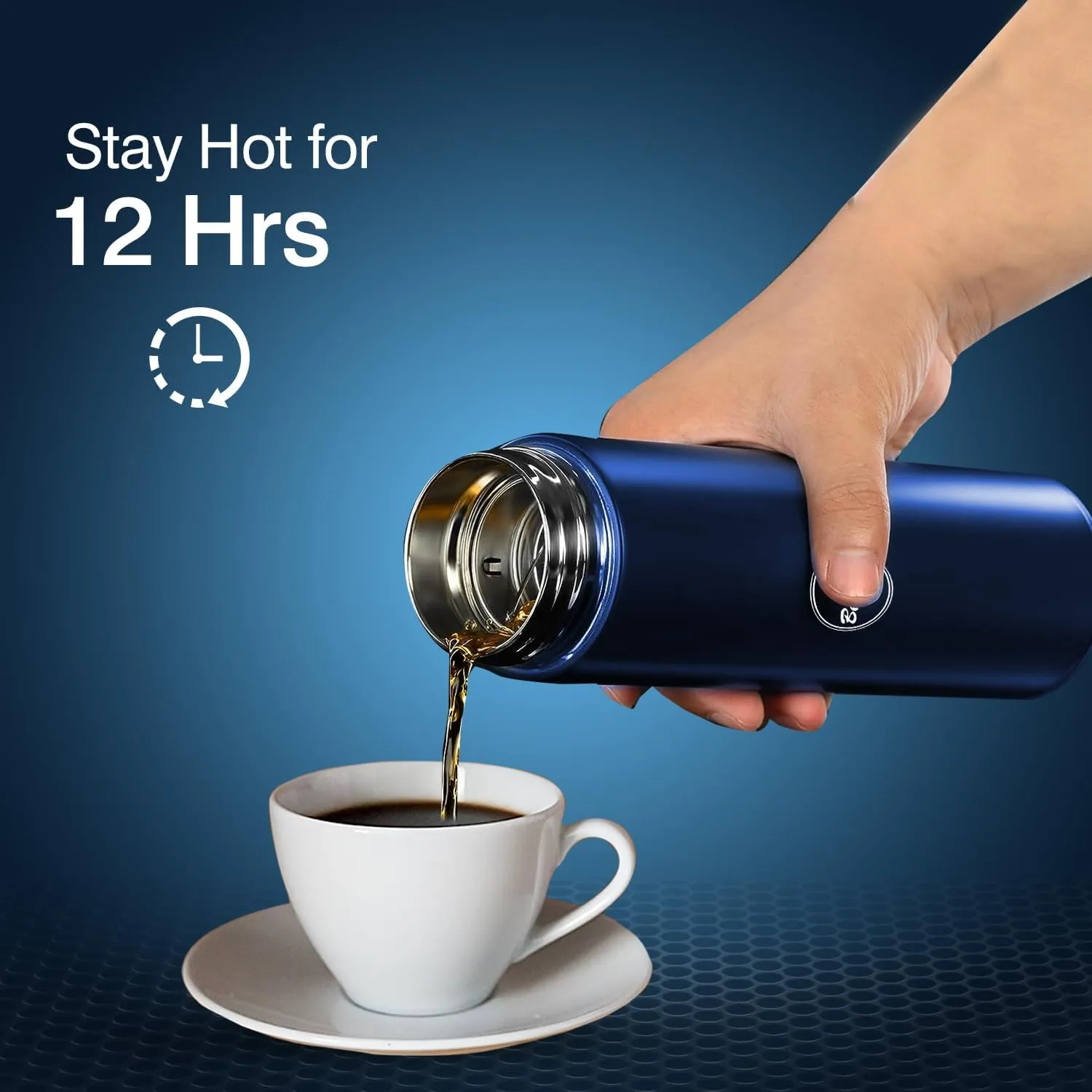 Coffee Tea Thermos, Smart Sports LED Temperature Display Water Bottle