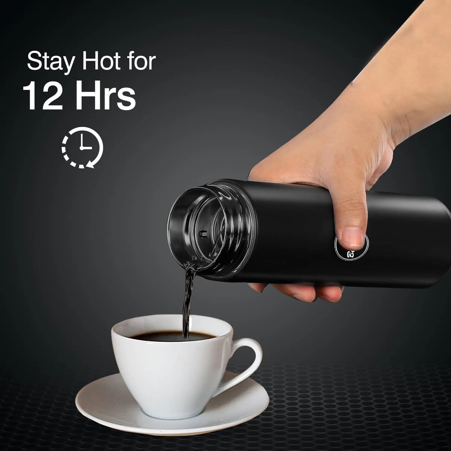 Coffee Tea Thermos, Smart Sports LED Temperature Display Water Bottle