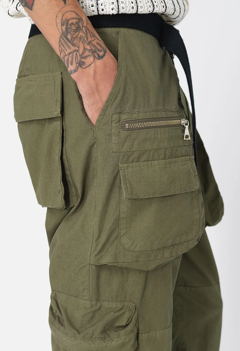 Cotton Himalayan Cargo Pants / Juniper