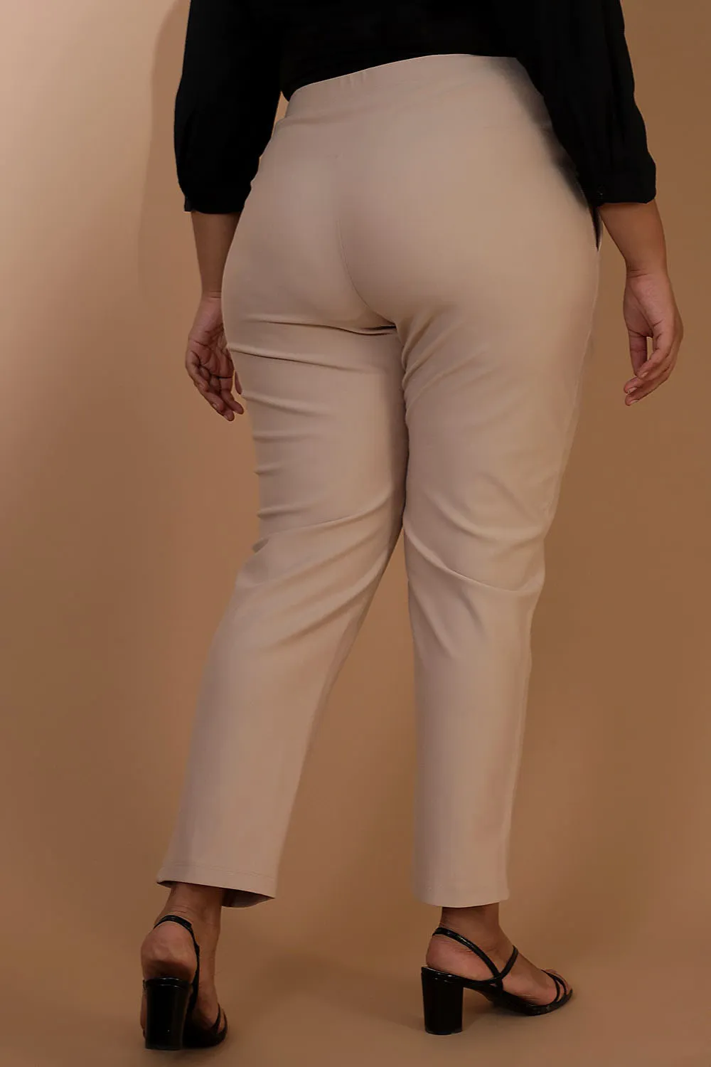 Cream Crease Seam Tummy Tucker Pants