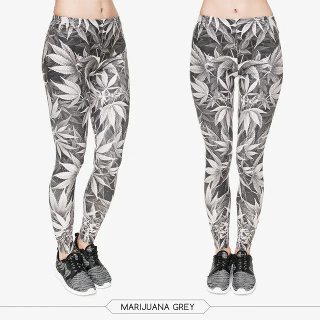 Dank Master Grey Weed Leggings