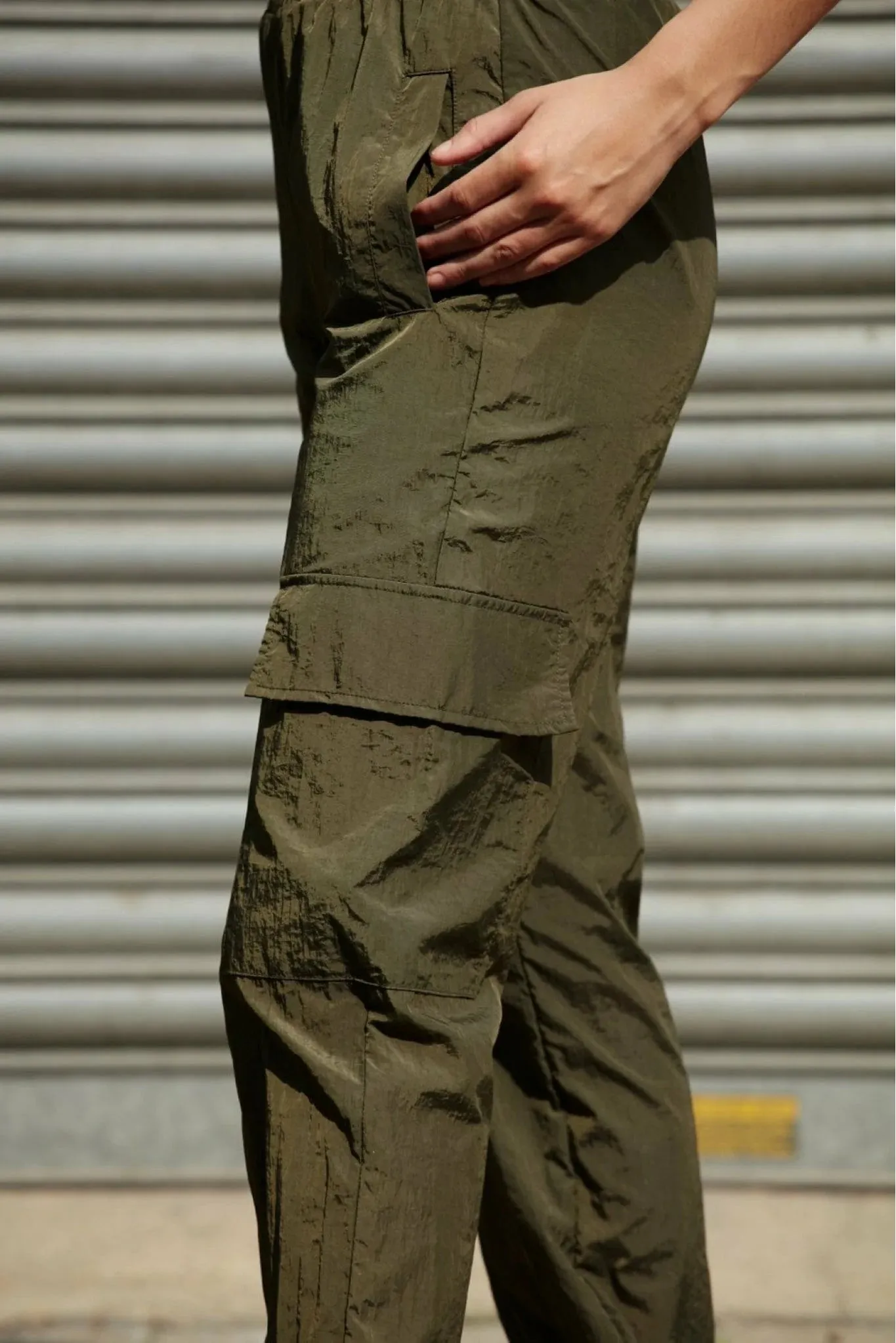 Double Second Khaki Cargo Trousers