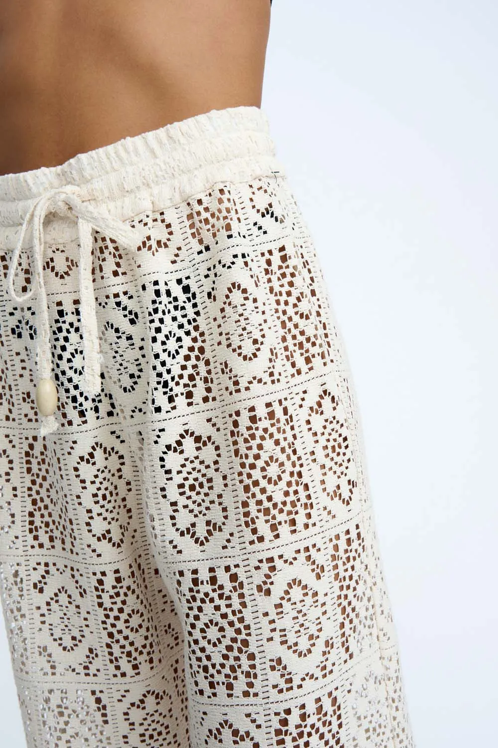 Drifter Lace Pant | Final Sale - Ecru