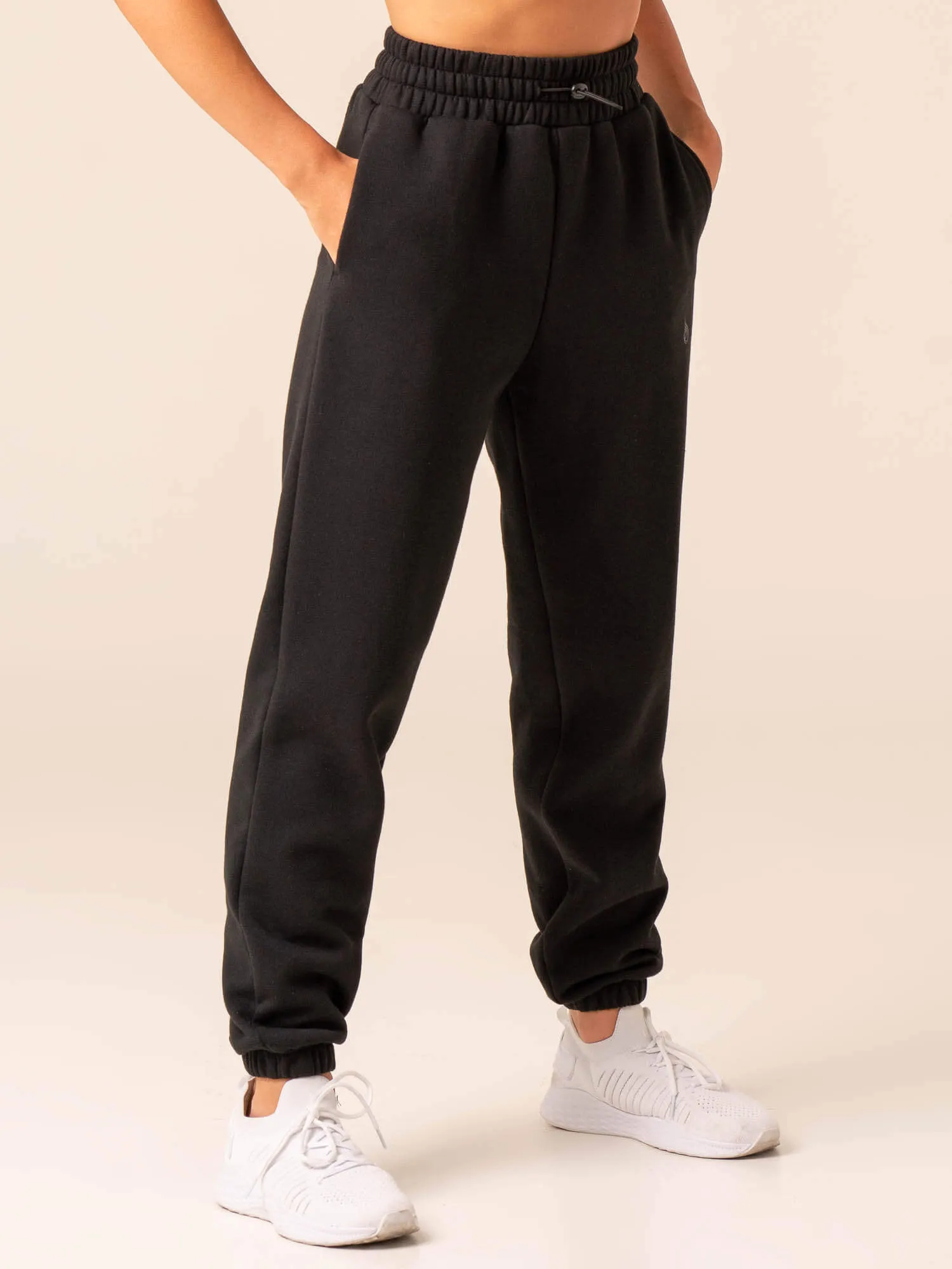 Embody Oversized Track Pants - Black