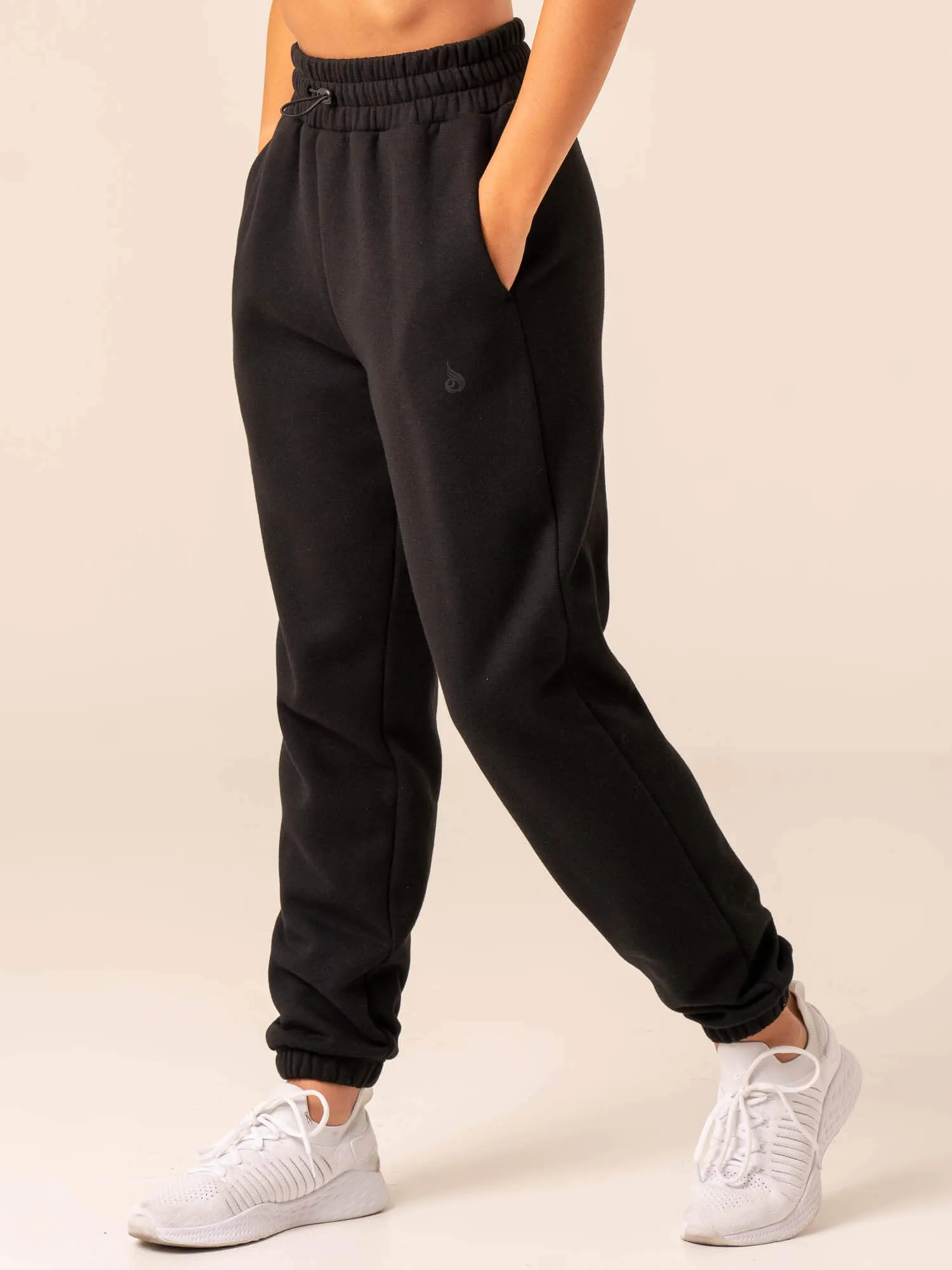 Embody Oversized Track Pants - Black