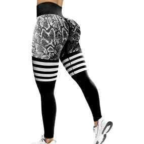 Emma Stripes Snake Workout Leggings