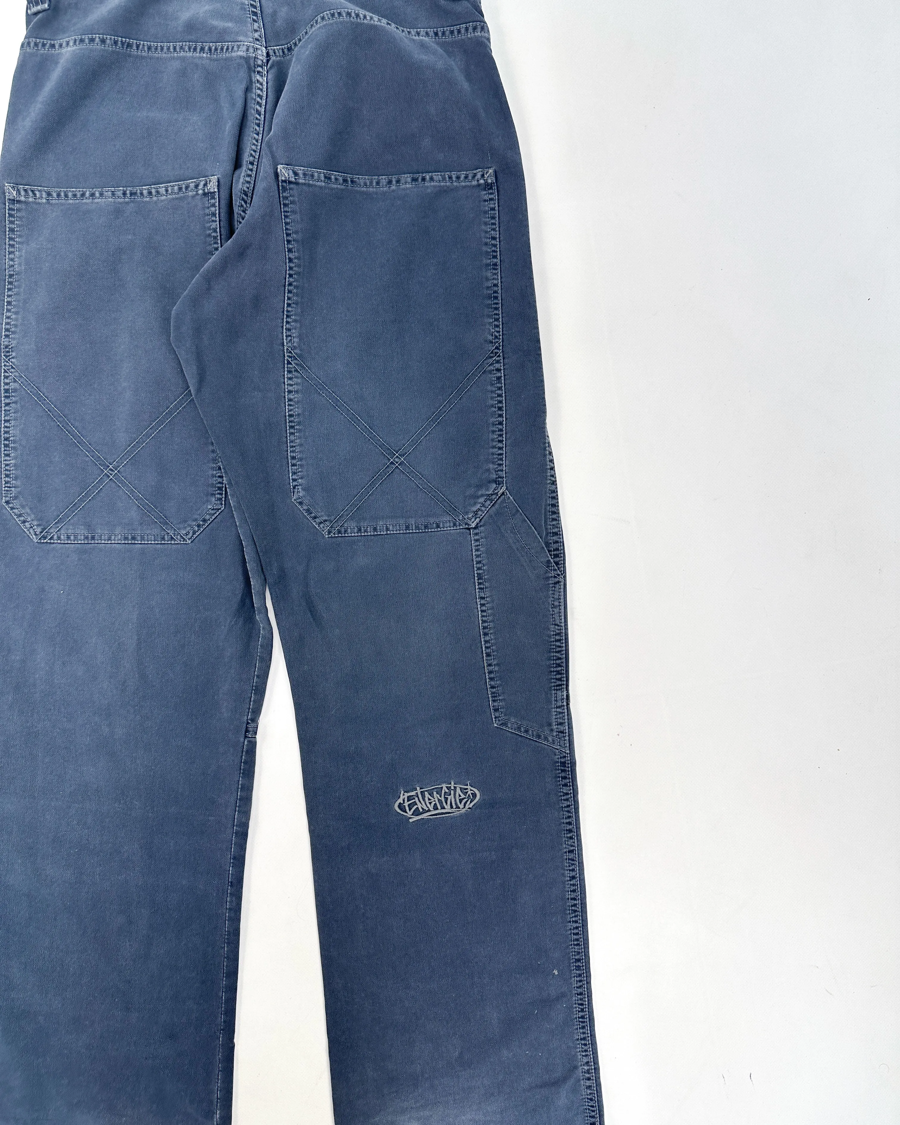 Energie Navy Blue Cargo Pants 1990's