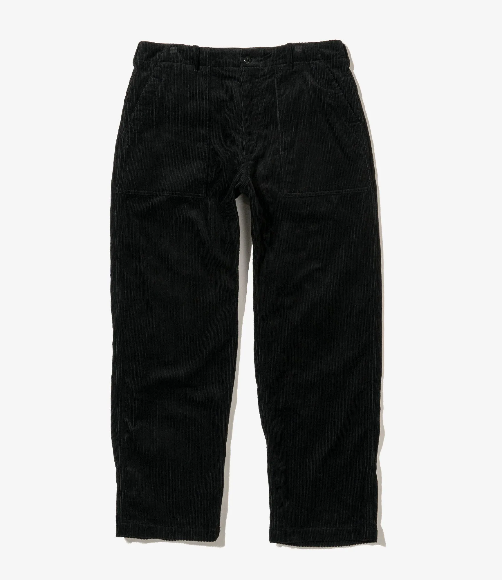 Engineered Garments Fatigue Pant - Black Cotton 8W Corduroy