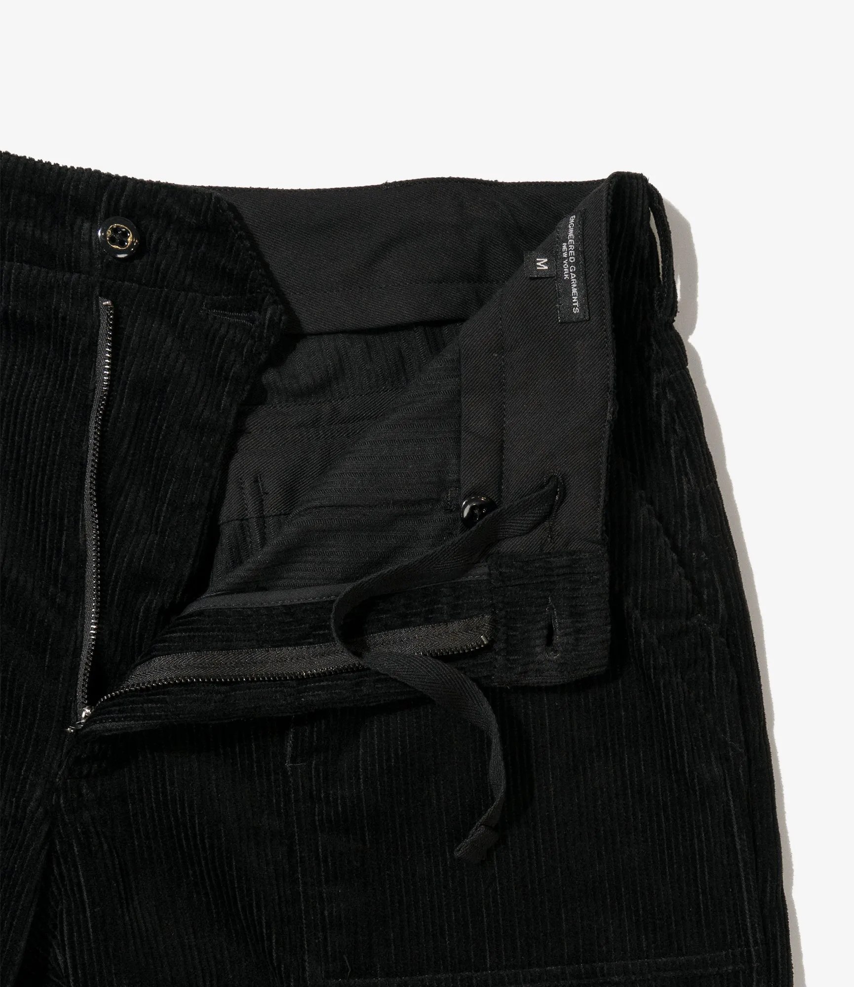 Engineered Garments Fatigue Pant - Black Cotton 8W Corduroy