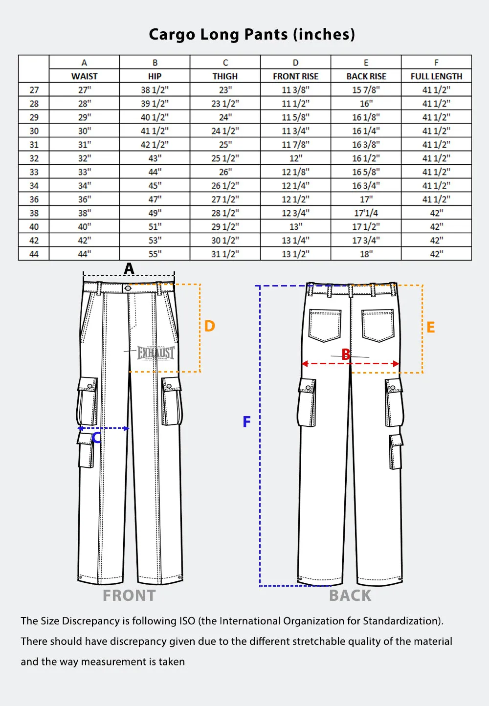 EXHAUST CARGO LONG PANTS [REGULAR FIT] 1636