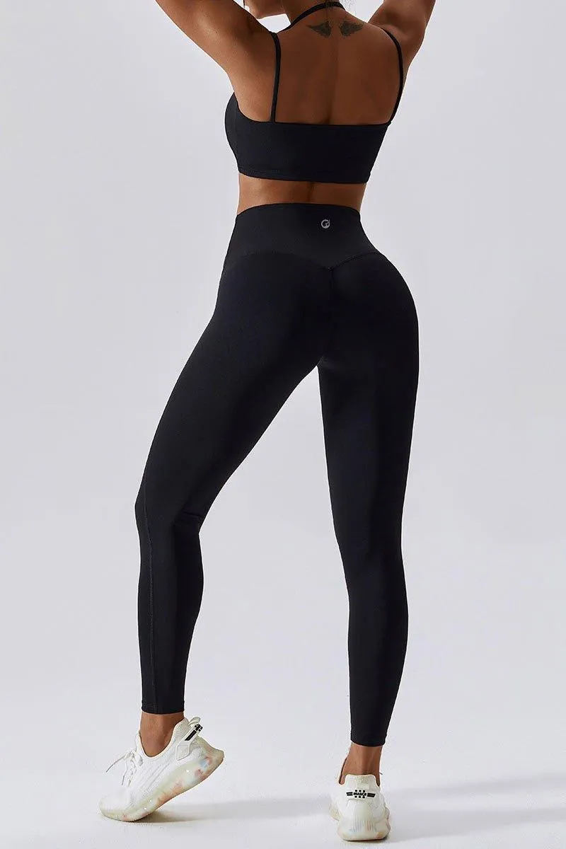 GFIT® Yoga Set Women's Gym Tops High Waist Leggings