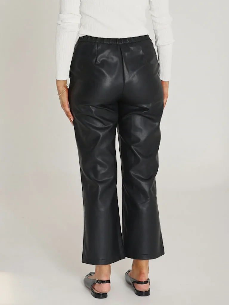 Gigi Cropped Pants - Black