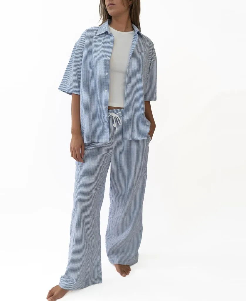 Gigi Linen Pant | Stripe